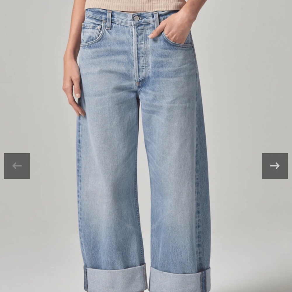 Citizens of Humanity Ayla Baggy Cuffed in Gemini size 28